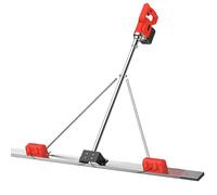Kit Vibratoire Pour Chape à BéTon, Outil Vibrant éLectrique Pour BéTon, Nivellement Du Ciment Sans Fil Avec Plaque En Acier Inoxydable De 1,5 M/1,8 M/2 M,1.5mDualmotors-2batteries