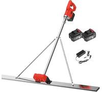Kit vibratoire pour chape béton avec 2 batteries lithium - Outil essentiel de finition béton pour des résultats professionnels - Longueur 150 cm