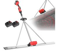 Kit vibratoire pour Chape en béton avec réglage à 9 Vitesses, Outil de Finition électrique pour Chape avec Plaque en Acier Inoxydable et 2 Moteurs de Vibration sans Fil 1.5M