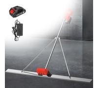 Kit vibratoire sans fil pour chape à béton avec planche et règle de nivellement, alimenté par batterie pour nivellement de construction routière