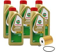 Kit Vidange Castrol Edge Professional LL III 5W30 5L + Filtre Offert