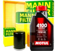 Kit Vidange Mann Pour Fiat 500 Panda Lancia Ypsilon 1.2 + 3LT Huile Motul 10W40