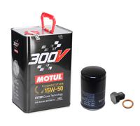 Kit vidange MOTUL 300V Compétition 15W50 pour VW Corrado (sauf VR6)