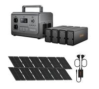 Kit Vidéaste RUNHOOD ¿ 1296 Wh + 1200 W Continu + 400 W Solaire ¿ Autonomie Tournage Pro