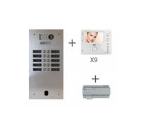 Kit video alu 2r 9 bp 2 voice programme - URMET KV83/209