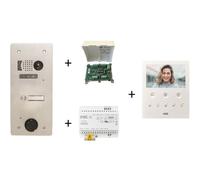 Kit video alu1r 1bp 2 voice programmé - URMET KV83/101