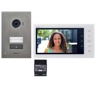 Kit portier Vidéo AIPHONE JVS1F - Ecran 7'' - Platine Encastrée - 130441