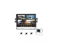 Kit vidéo de recul avec 4 caméras blanches & écran Quad LCD 7'' RW4QUAD