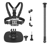 Kit vidéo de ski pour Insta360 X5 X4 X3 Ace Pro 2 Barre d’extension de casque, sangle de poitrine à base adhésive flexible, pour Insta 360