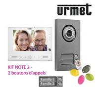 Kit vidéo Note 2 Wifi pour 2 familles - URMET 1723/96