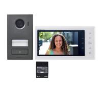 Kit vidéo platine saillie Aiphone JVS1V avec moniteur écran 7" 2 fils intégral