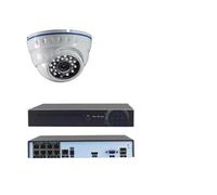 Kit vidéo-surveillance 4 caméras dome ip ultrahd 4k - 8mp poe