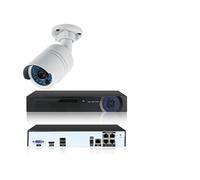 Kit vidéo-surveillance 4 caméras tube ip ultrahd 4k - 8mp poe