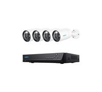 Reolink Kit Vidéo Surveillance,12MP 4X Bullet Caméra IP PoE avec Audio+8CH 2To NVR,Détection Personne-Véhicule,Vision Nocturne 30