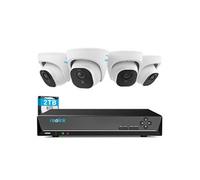 Kit Vidéo Surveillance avec 8MP 4X Dôme Caméra IP PoE et 8CH 2To NVR, Détection Personne/Véhicule, Vision Nocturne 30m avec Audio