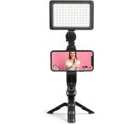 LIVOO – Kit vidéo vlogging TEA271 – 3 modes d'éclairage, 10 intensités réglables