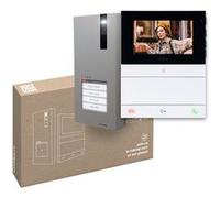 Kit Vidéophonie 4 habitations platine QUADRA (4893M) + moniteur mains libres 4.3" - - PL8461VBM