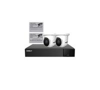 Kit Vidéosurveillace 1 Enregistreur + 2 Caméras IP TURRET - - IPTKIT4N04PBFR