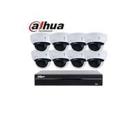Kit vidéosurveillance dahua 8 Caméras IP PoE 2mégapixels Blanc