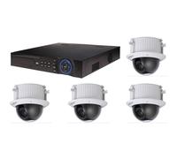 Kit Vidéosurveillance Dahua - Enregistreur DVR et 4 Caméras Dôme Analogiques HDCVI