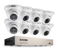Kit Vidéosurveillance Extérieure 8pcs 1500TVL Caméra de Surveillance et 8CH DVR 720P Sans disque dur Maison Sécurité CCTV