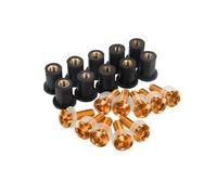 Kit Vis Boulon Carénage Pare-brise Moto M5 Écrous Puits Pour GSF 600 Pour BANDIT 1995-2004 2003 Pour Bandit Vis écrous Moto(Orange)