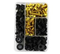 Kit Vis de Carénage Compatible Avec Suzuki Pour GSF1250 Pour Bandit 2007 2008-2016 Pour Bandit Kit Complet Boulons Carénage Complet Écrous Pour Clips Carénage Pour M5 M6(Yellow)