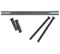 Kit vis douille fer patiné + carré BOUVET long. épaisseur 68/78 mm - 65659