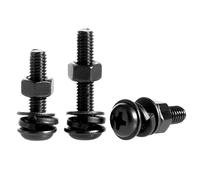 Kit vis machine tête truss cruciforme inox 304 oxyde noir M2-M6 écrous rondelles assortiment (20,M4 x 25mm)