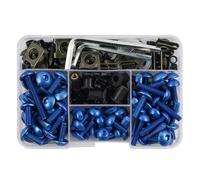 Kit Vis Moto Compatible Avec Ducati Pour Panigale R 2015-2017 Pour ST4S 2001-2005 190pcs Motorcycle Body Work Screws Mounting Washers(Blue)