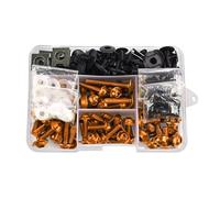 Kit Vis Moto Compatible Avec Suzuki Pour Dl650 Pour Gladius Pour Gs500 Gs500e Gs500f Gs650 Gsf1200 Carénage Moto Pour Kit Vis Ecrou 155PCS(Orange)
