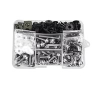 Kit Vis Moto Compatible Avec Suzuki Pour Dl650 Pour Gladius Pour Gs500 Gs500e Gs500f Gs650 Gsf1200 Carénage Moto Pour Kit Vis Ecrou 155PCS(Silver)