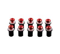 Kit Vis Pare-Brise Moto POUR Hon@&da CRF1000L 1000G CB500 FA XA CB-1 CB400F Écrous De Fixation M5 Pour Moteur, Pare-brise, Vis De Fixation(10Pieces red)