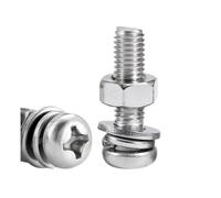 Kit Vis Tête Ronde & Écrou Avec Rondelle Frein Inox