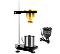 Kit Viscosimètre Coupe No 4, Viscosimètre à Écoulement 4 mm avec Support Réglable, Chronomètre et Gobelet Gradué 100 ml, Orifice en Acier Inoxydable pour Peintures Laques et Revêtements
