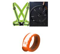 Kit visibilité fluo-réfléchissant vélo