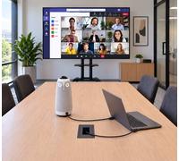 Kit Visioconférence Meeting Owl 3 360° + Écran Samsung - Pied Roulant