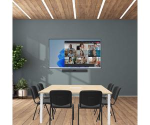 Kit Visioconférence Yealink Petite Salle avec mobilier + Écran - Fixation murale