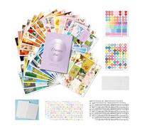 Kit Vision Board - 270 Cartes Images + Tableau Réutilisable Pelliculé - Kit DIY avec Stickers Lettres, Symboles et étiquettes - 30 Thèmes de Vie Inspirants