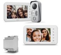 Kit visiophone filaire 2 familles Avidsen avec écran supplémentaire et transformateur