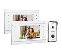 Kit Visiophone Filaire, Vidéo Interphone 2 Fils Connection,7 Pouces Moniteur et Sonnette de Caméra.BAZARLAND30