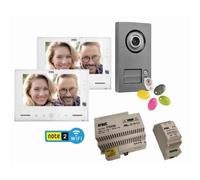 Kit visiophone WiFi couleur 2 boutons 2 logements - URMET 1723/96U