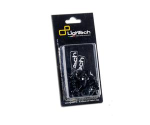 Kit Visserie Moto LighTech vis cadre noir alu 25 pièces