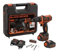 Black & Decker BDCDD12KB Perceuse sans fil 10,8V/1,5Ah Li-Ion, 26Nm, 2 Batterie