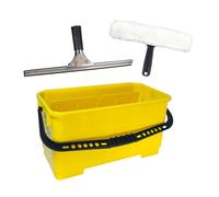 Kit vitrier complet : seau + raclette + mouilleur vitres