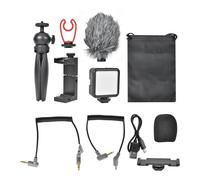 Kit VLog pour smartphone Ulanzi, ensemble de photographie en direct pour telephone, VLog, comprenant des lumieres LED et un microphone
