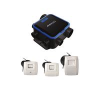 Kit VMC hygroréglable Aldes EasyHOME HYGRO COMPACT Premium MW avec bouches BAHIA CURVE ELEC