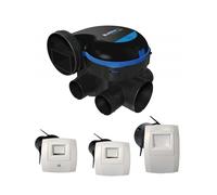 Kit Vmc Hygroréglable Easyhome Hygro Premium Mw + Bouches Bahia Curve Electrique