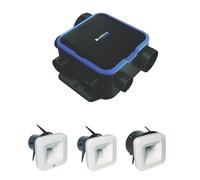 Kit VMC simple flux hygroréglable Aldes EasyHOME HYGRO COMPACT Classic avec bouches BDH