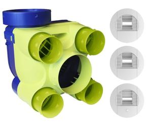 kit vmc - simple flux - hygroréglable type b - hydra ecowatt 2 khb - unelvent 604021